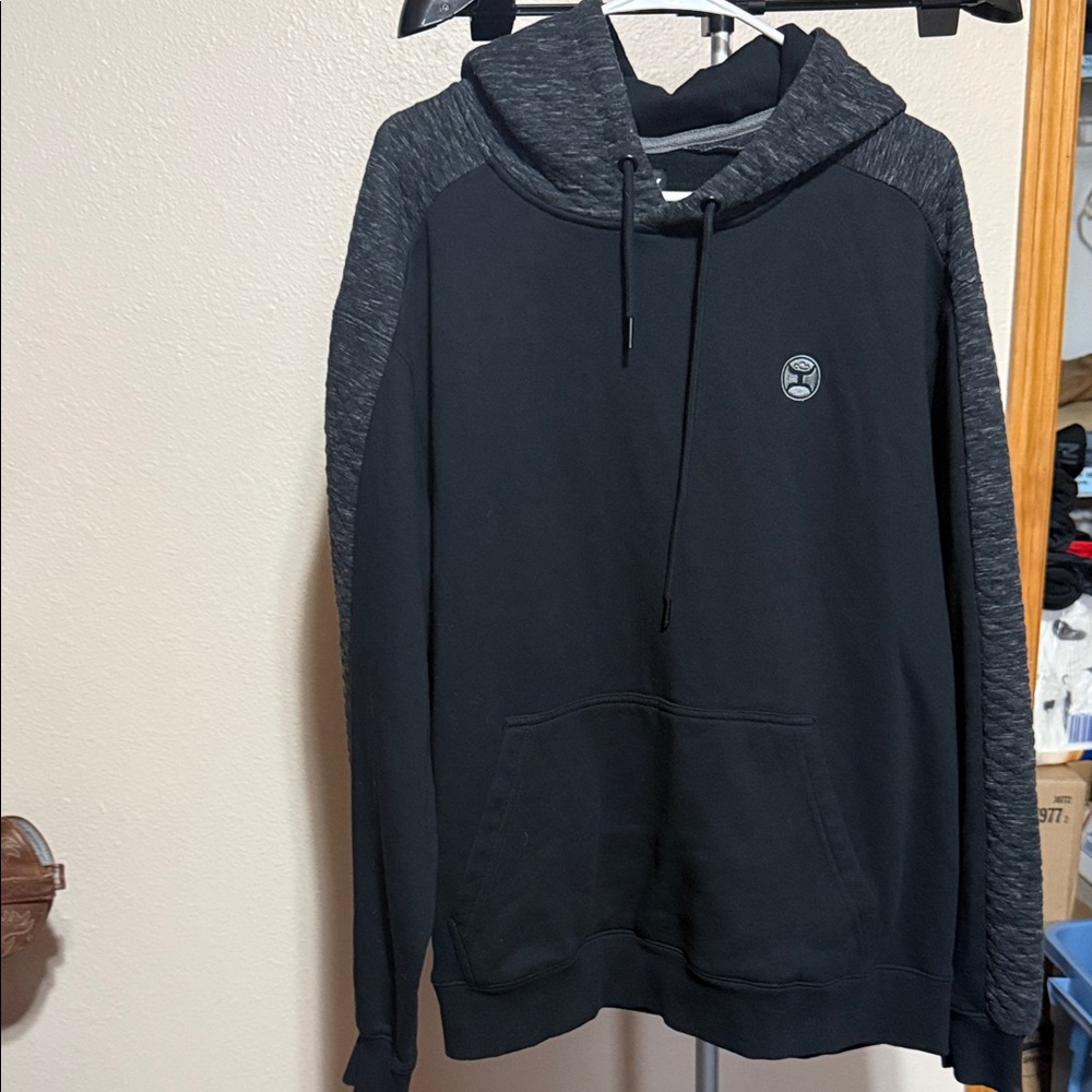 Hooey Black and Gray‎ Men's Hoodie